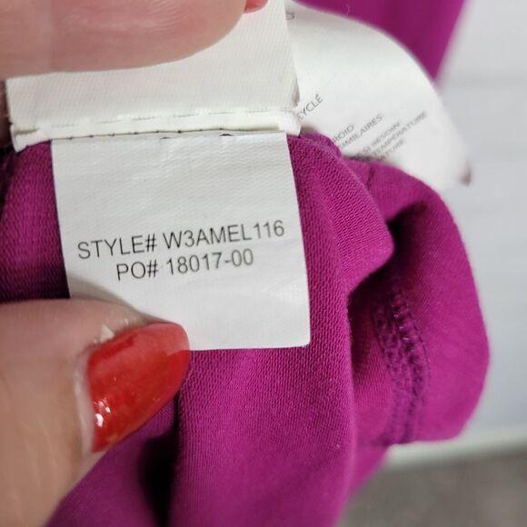 Prana Magenta Sleeveless Fitted Midi Dress - Picture 4 of 5